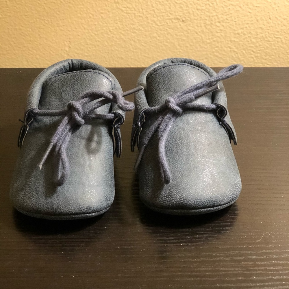 HOST PICK Navy baby moccasins